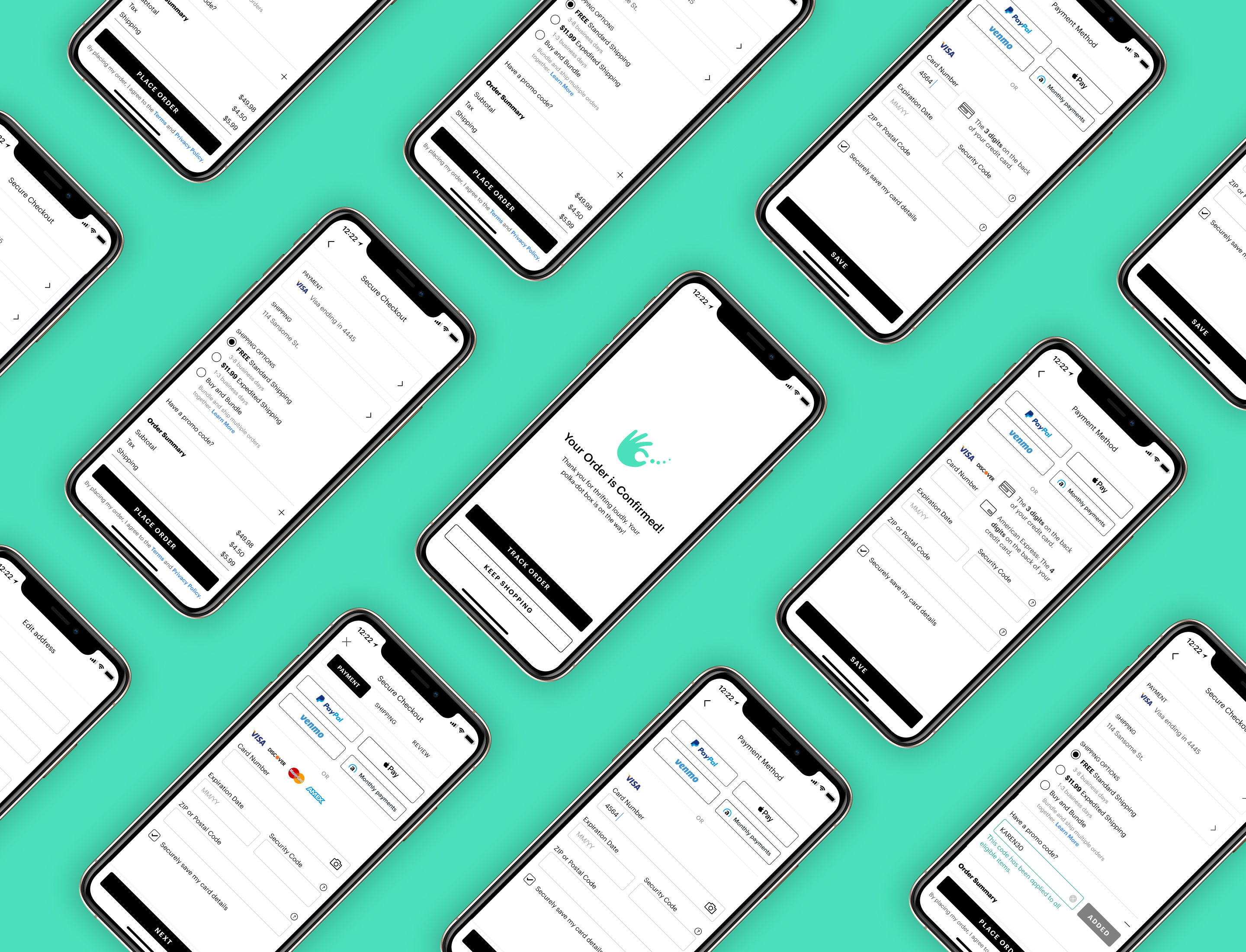 ThredUP final checkout flow design implementation